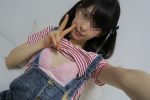 童顔、貧乳のスレンダー娘のお〇んこ