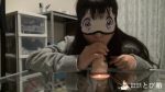 座っているだけで股間に染み浮かべる敏感淫乱J●マンコが玩具とチンポに大喜び
